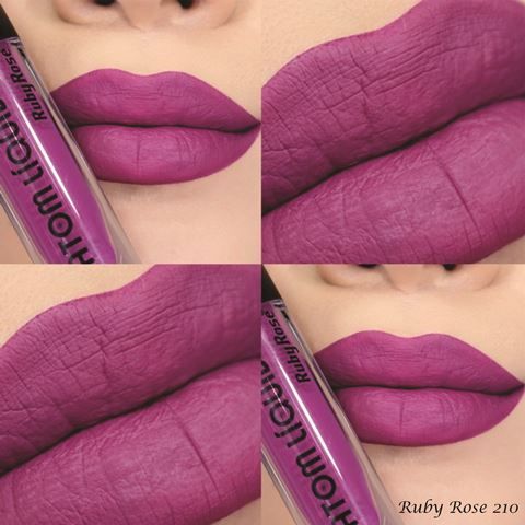 Batom Líquido Matte Ruby Rose- Cor: 210